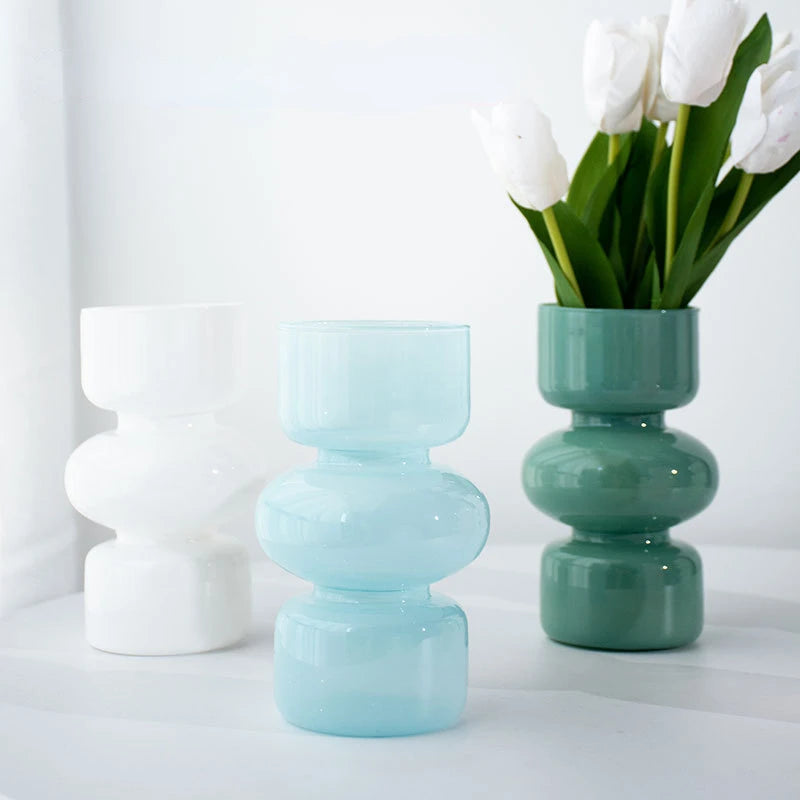 Glass Vase Nordic Home Decoration Room Decor Flower Vase Flower Pot Home Decor Vase Decoration Desktop Vase